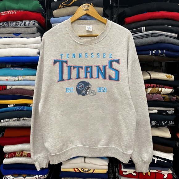 Vintage Tennessee Titans Sweatshirt, Vintage NFL Tennessee Titans Football Shirt - Picture 1 of 2